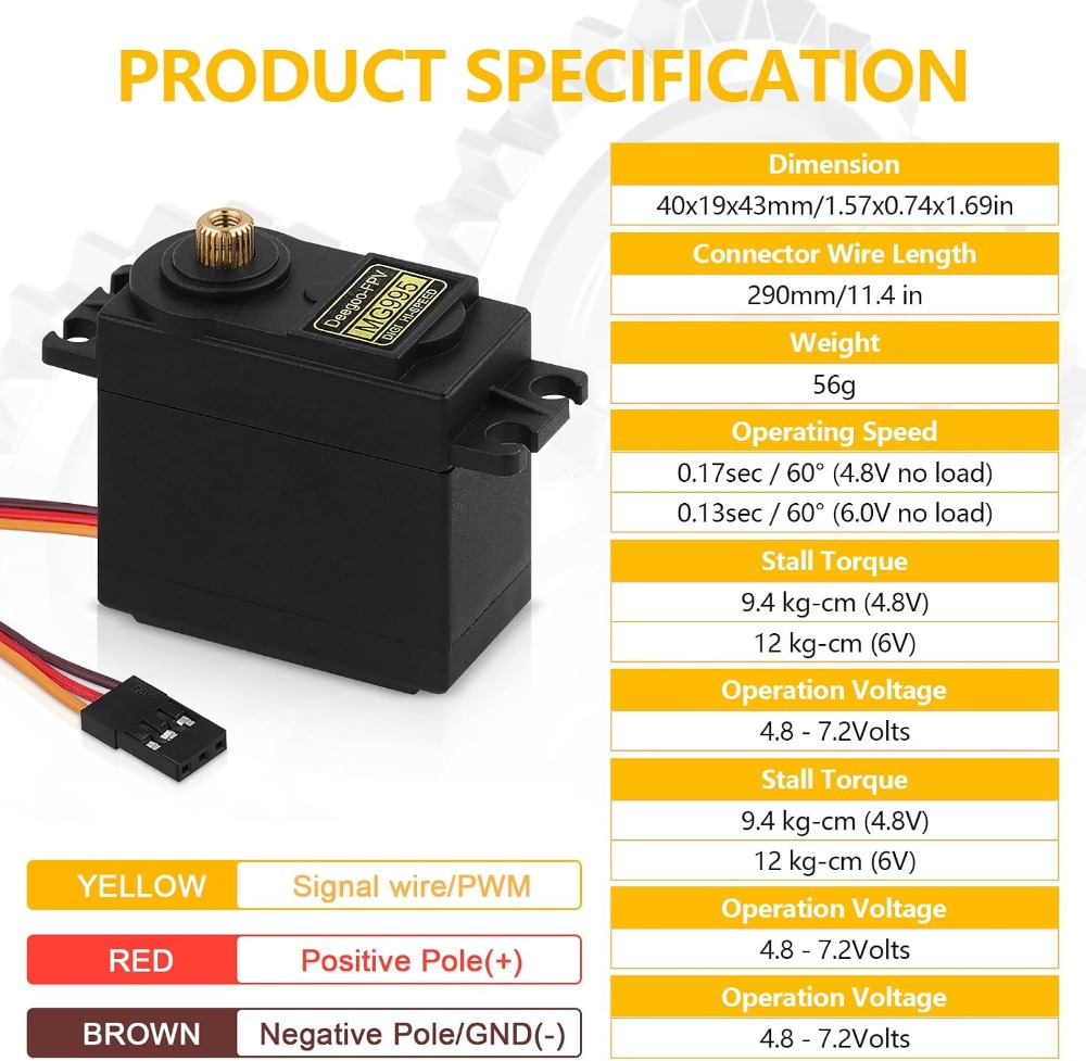 6pcs MG995 55G Micro Servo Mot - Rc Helicopter Mini 评论和价格