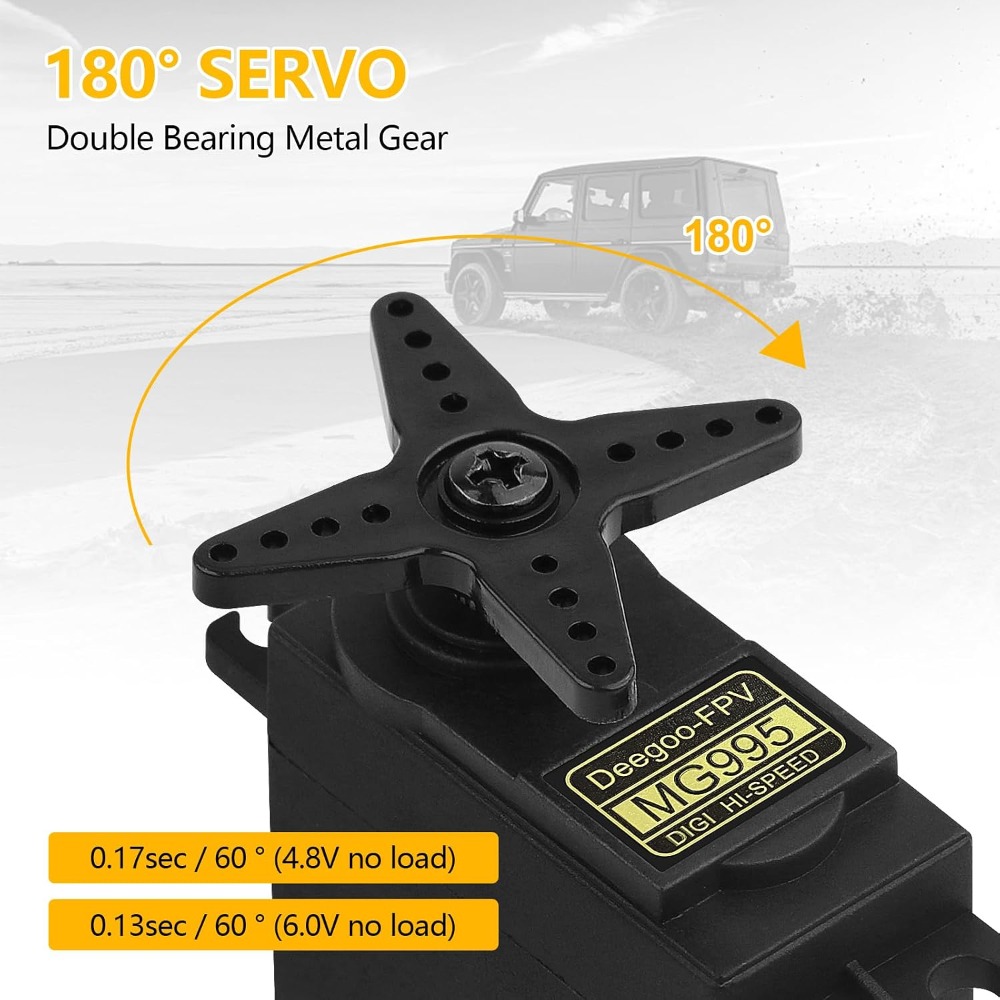 6pcs MG995 55G Micro Servo Mot - Rc Helicopter Mini 评论和价格