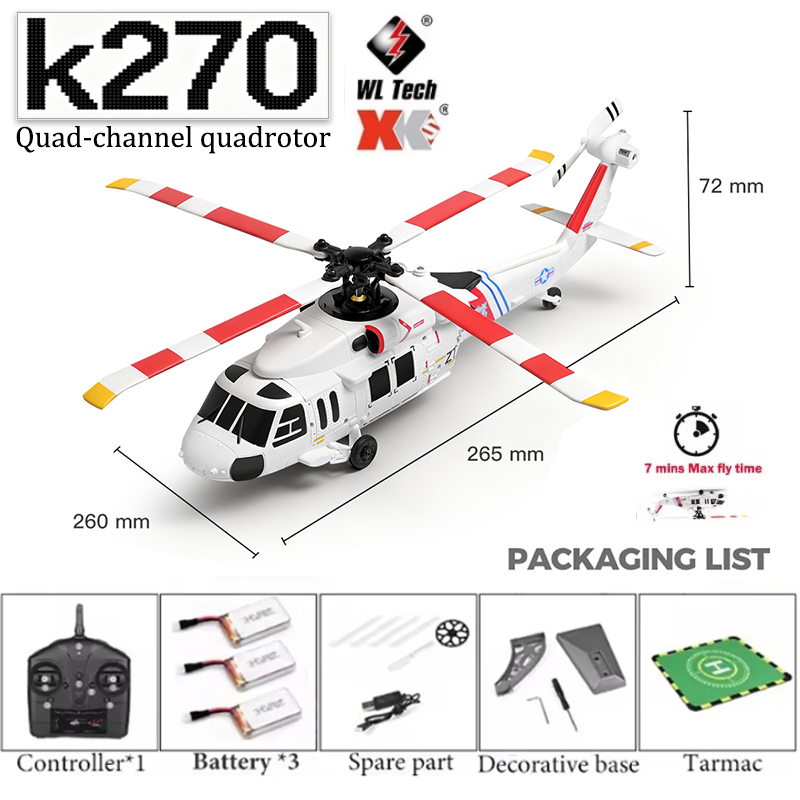 WLtoys K170 K270 UH-60L Brushl - Rc Helicopter Gyro 评论和价格