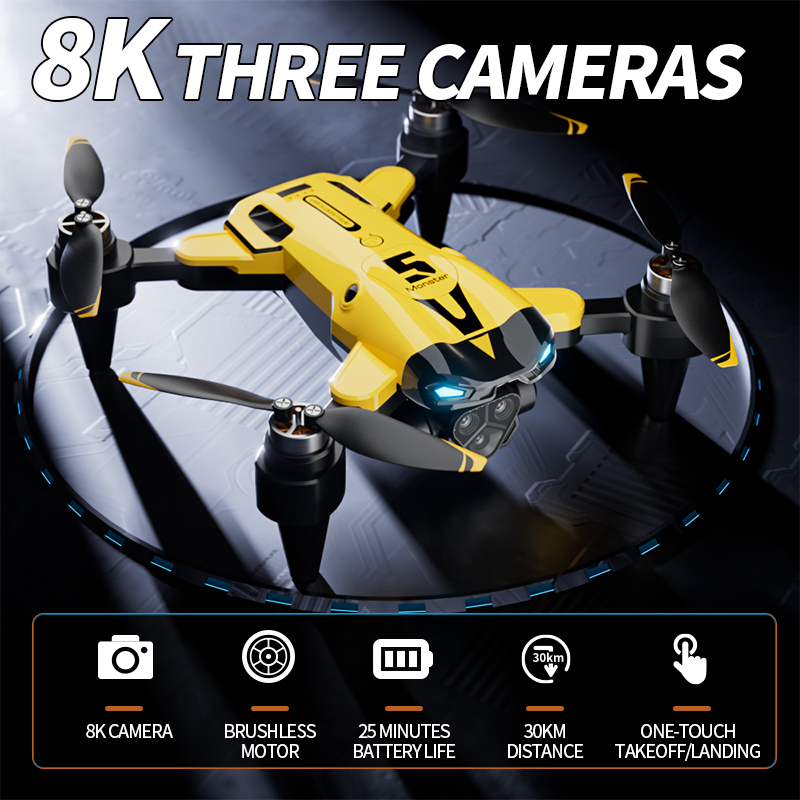 Brushless RC Drone 8K Triple C - Rc Helicopter Case 评论和价格