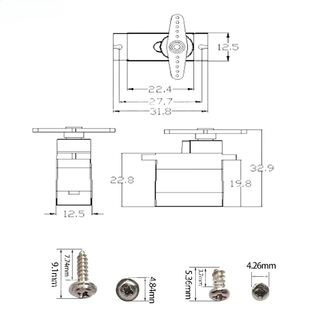 4PCS 9g SG92R Micro Servo Plas - Rc Helicopter Motor 评论和价格