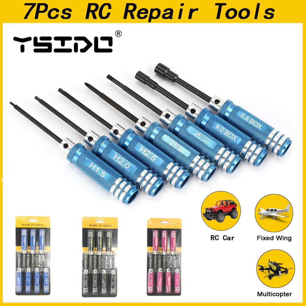 YSIDO 7Pcs 1.5 2.0 2.5mm Hex S - Rc Helicopter Tool Kit 评论和价格