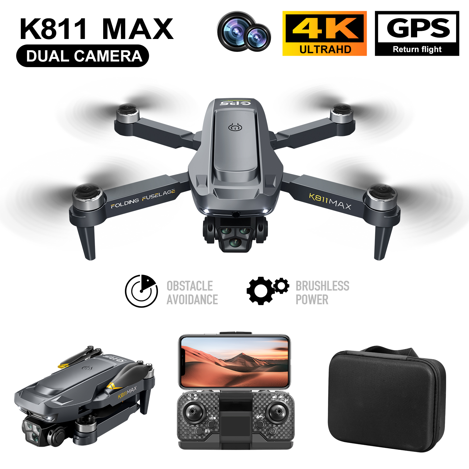 K811MAX Quadcopter Drone: Brus - Rc Helicopter Case 评论和价格